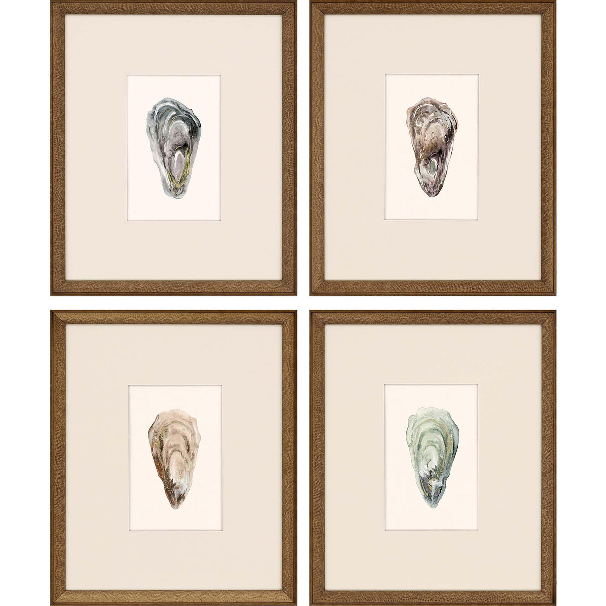 Paragon Ocean Blades S/4 Neutral 16 X 13 X 2 Wall Art