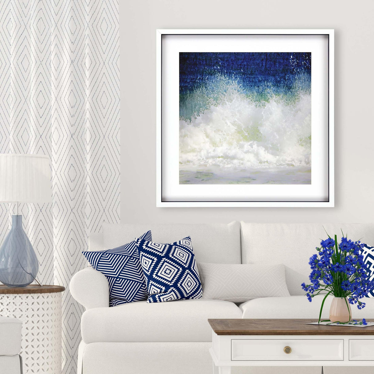 Paragon Splish Blue 42 X 42 X 3 Wall Art