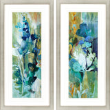 Paragon Botanical Illusion S/2 Turquoise 46 X 22 X 2 Wall Art