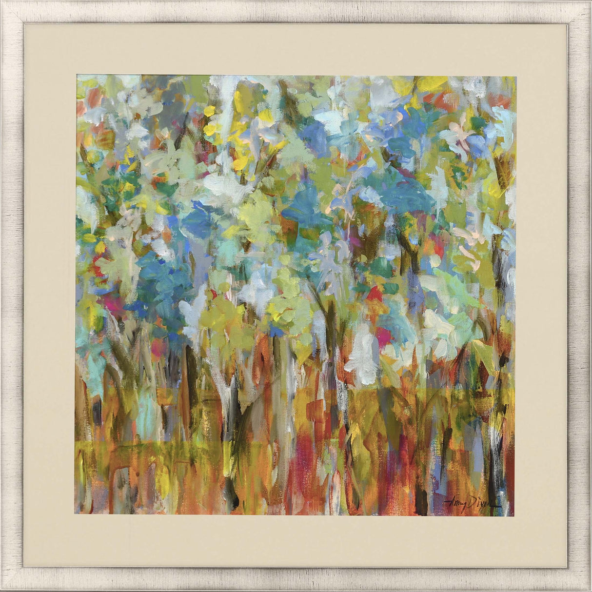 Paragon Meditations in Nature Blue 39 X 39 X 2 Wall Art