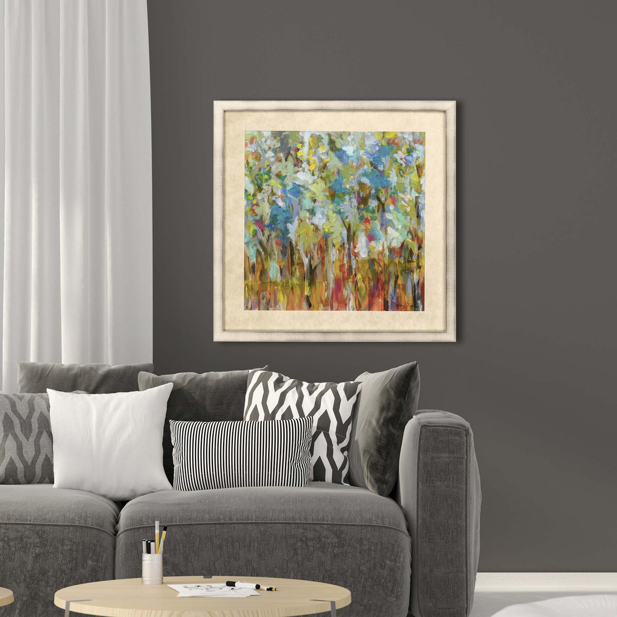 Paragon Meditations in Nature Blue 39 X 39 X 2 Wall Art