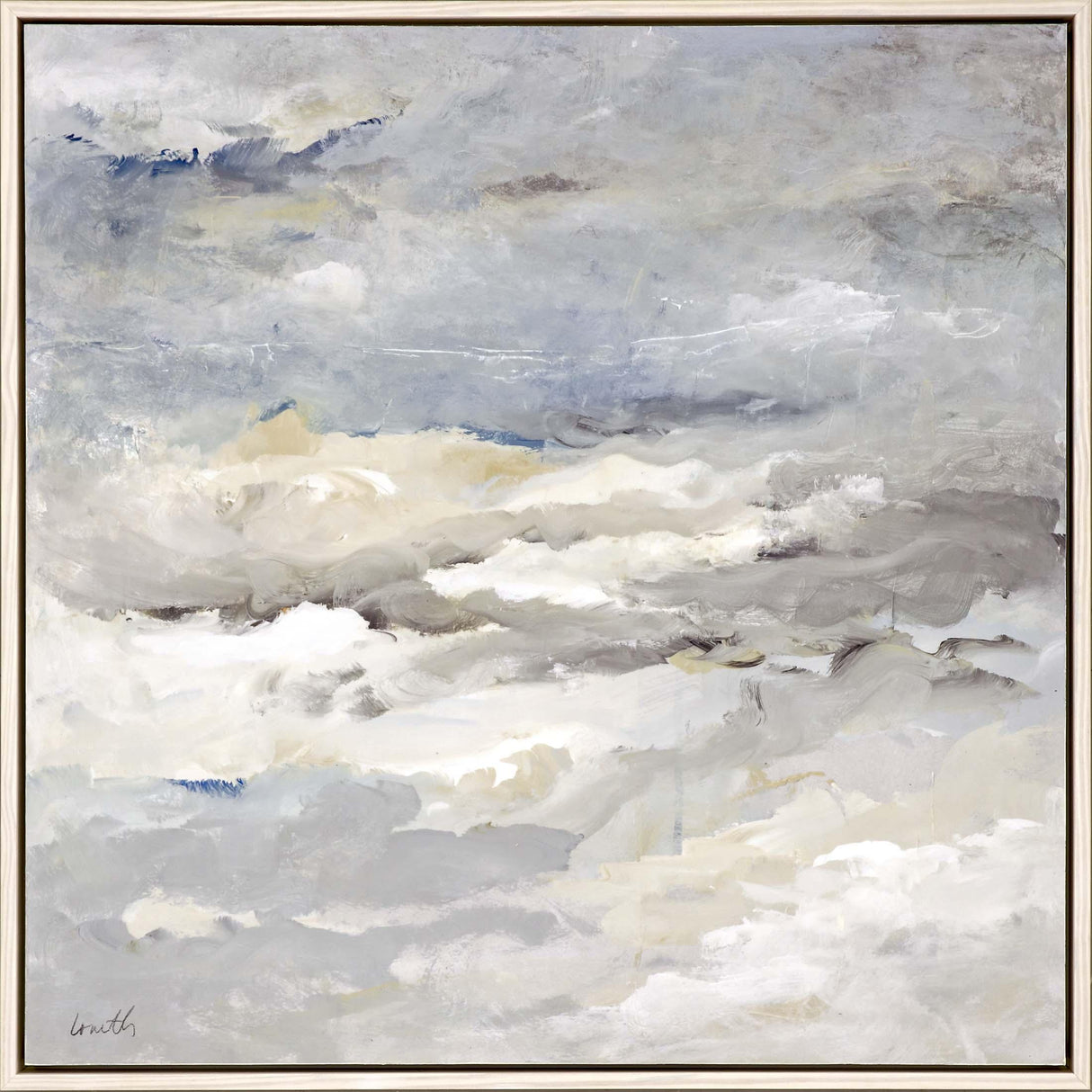 Paragon Sea Meets Sky Neutral 37 X 37 X 3 Wall Art
