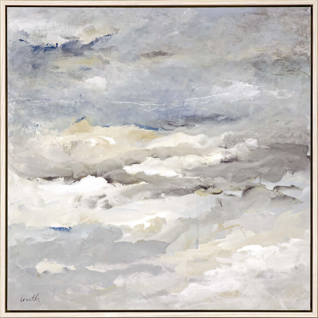 Paragon Sea Meets Sky Neutral 37 X 37 X 3 Wall Art