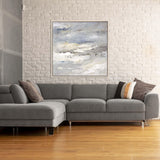 Paragon Sea Meets Sky Neutral 37 X 37 X 3 Wall Art