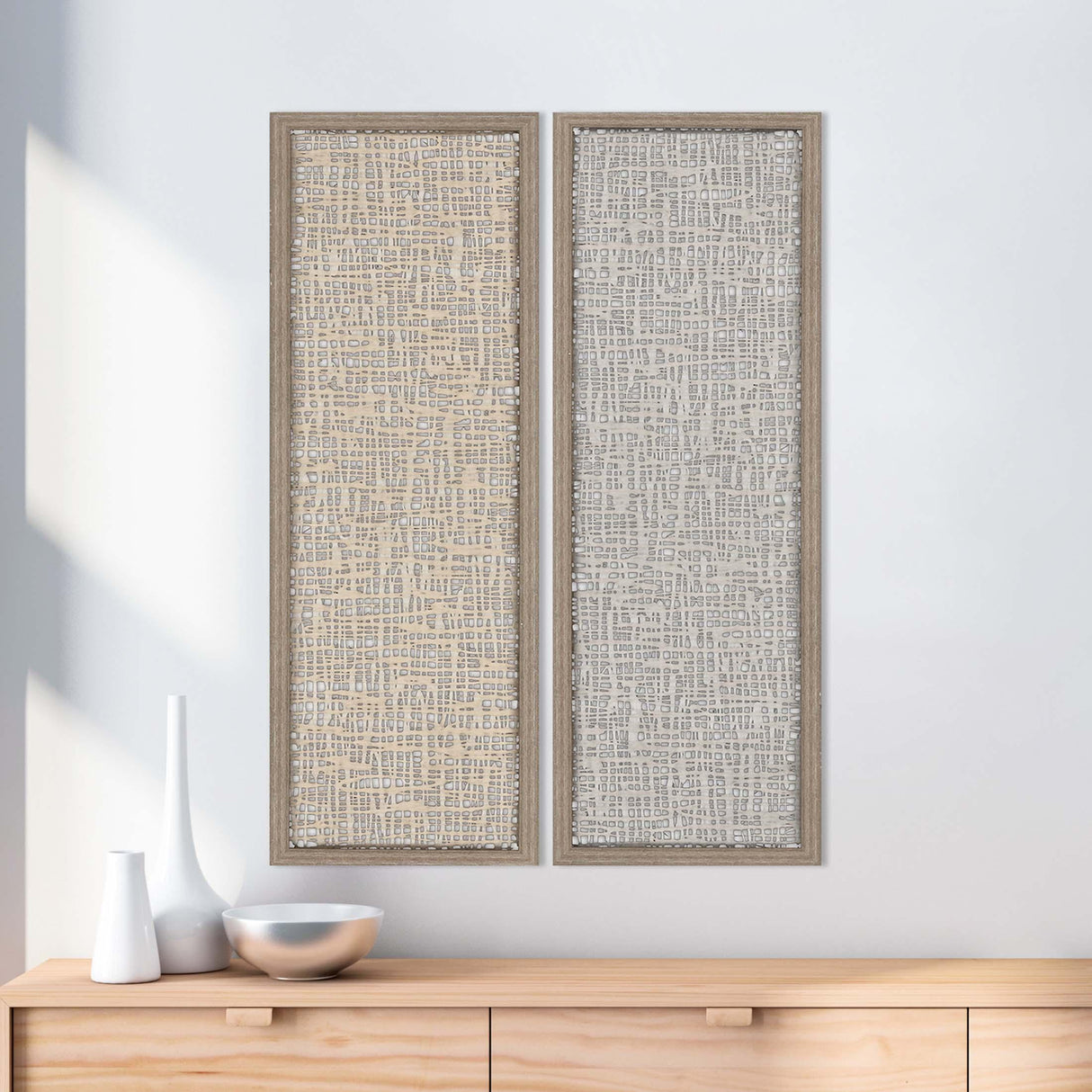 Paragon Natural Texture S/2 Neutral 41 X 14 X 2 Wall Art