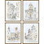 Paragon Street Scenes S/4 Multi 25 X 19 X 2 Wall Art