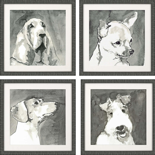 Paragon Modern Dog S/4 Neutral 21 X 21 X 2 Wall Art
