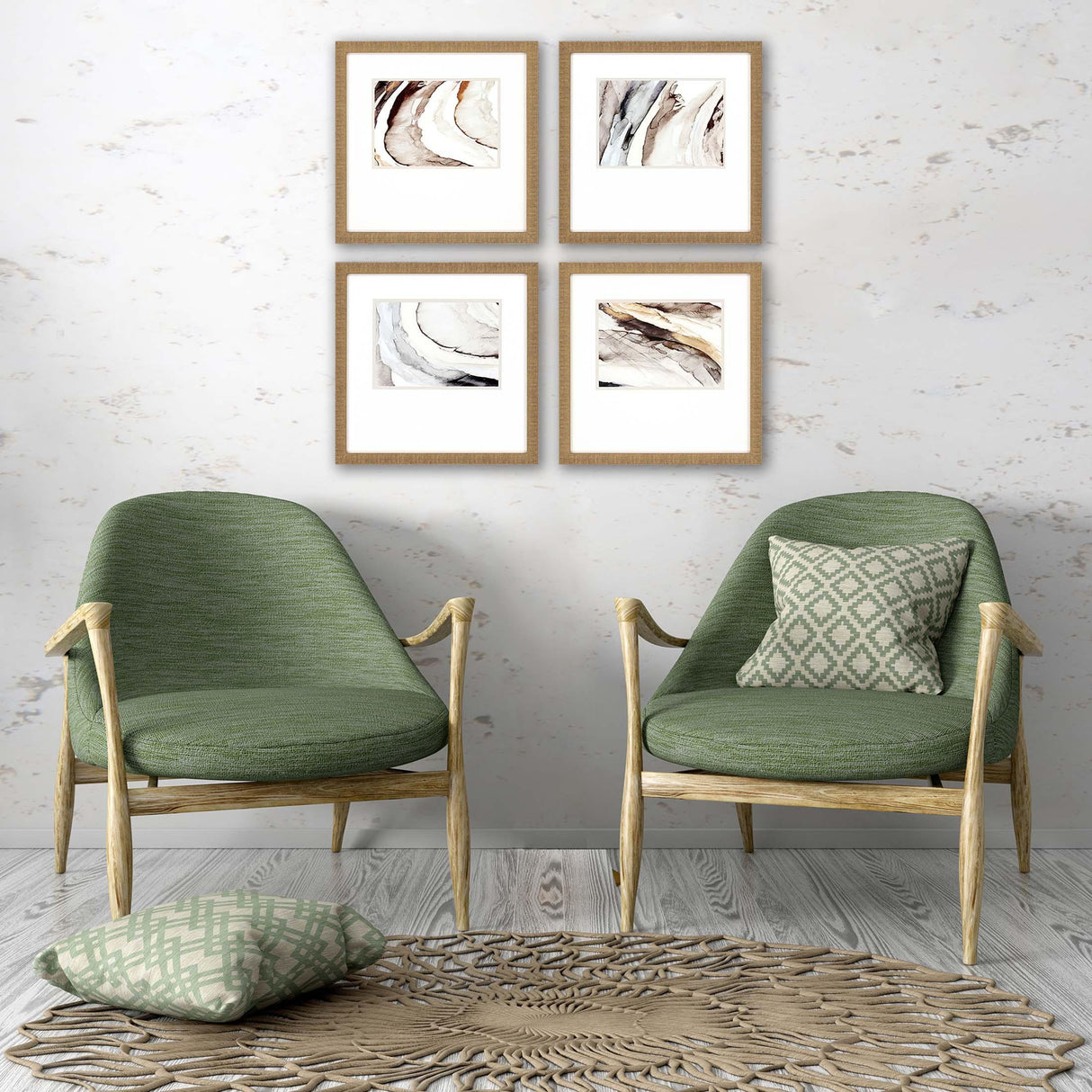 Paragon Gulf S/4 Neutral 19 X 19 X 2 Wall Art