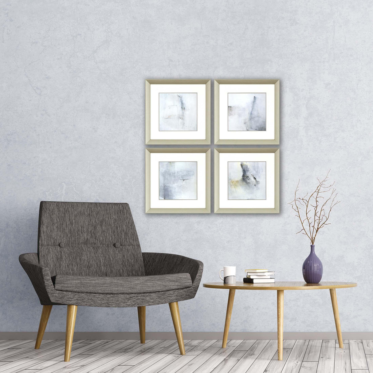 Paragon A Glimpse S/4 Gray 20 X 20 X 2 Wall Art