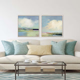 Paragon Colorful Horizon S/2 Blue 25 X 25 X 3 Wall Art