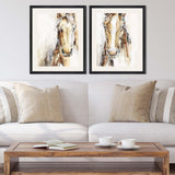 Paragon Gift Horse S/2 Brown 31 X 25 X 2 Wall Art