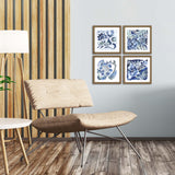 Paragon Indigo Ornament II S/4 Blue 13 X 13 X 2 Wall Art