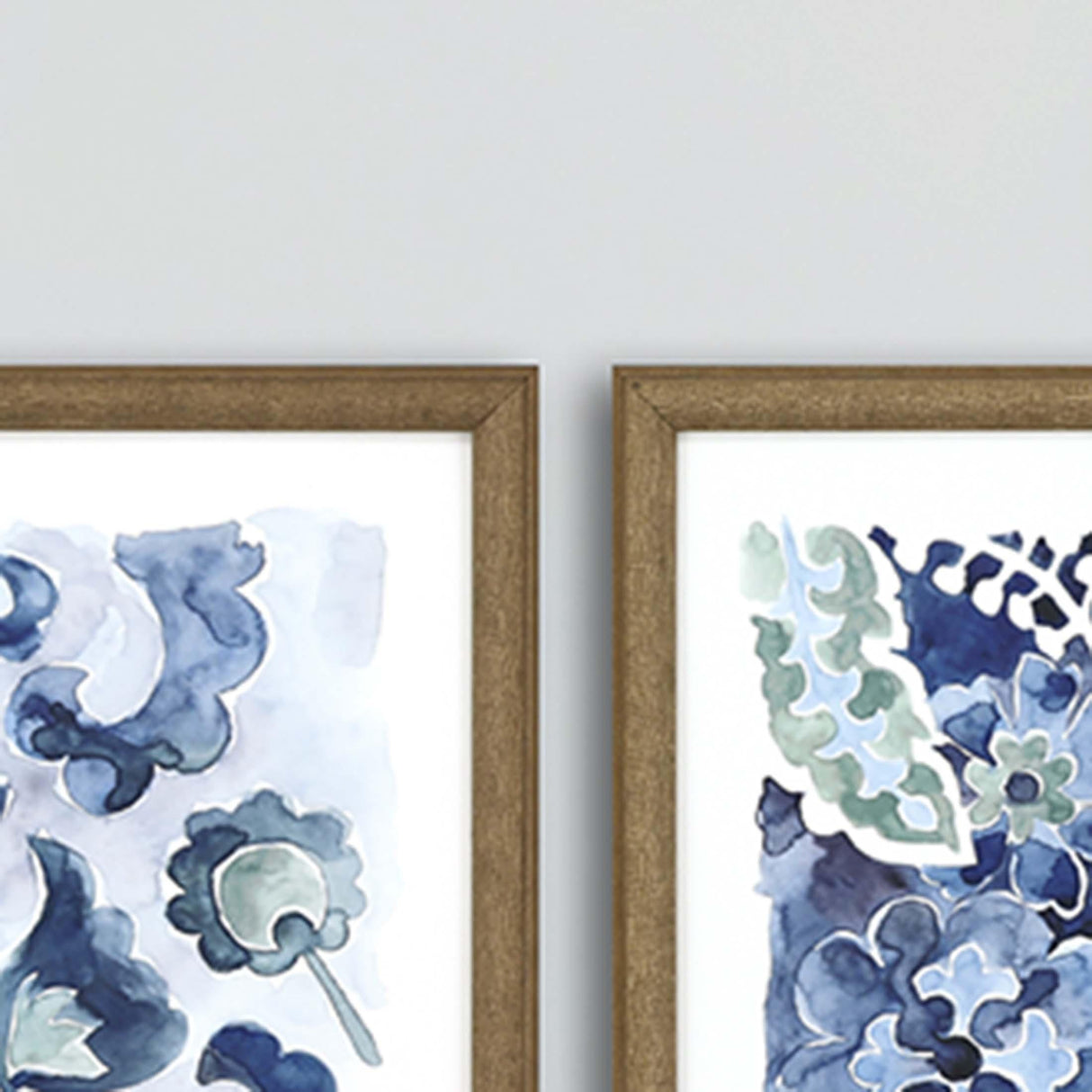 Paragon Indigo Ornament II S/4 Blue 13 X 13 X 2 Wall Art