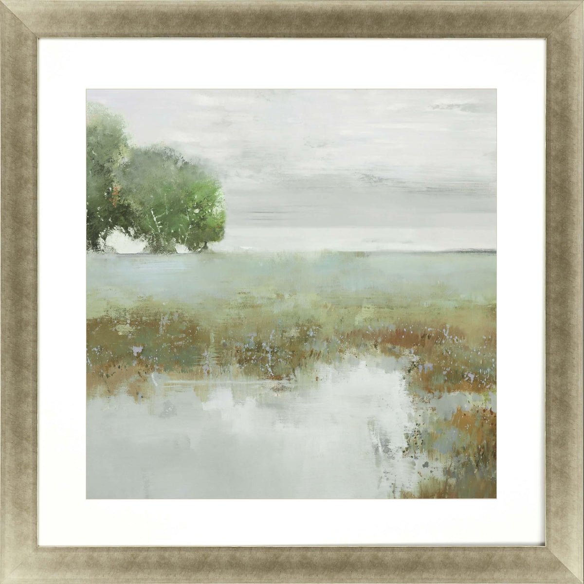 Paragon Trees and Creek I Green 42 X 42 X 2 Wall Art