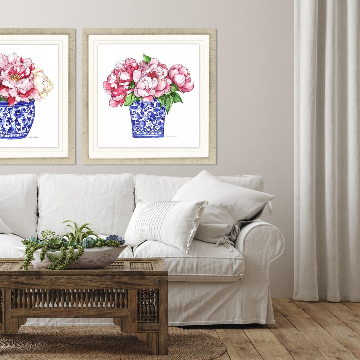 Paragon Pretty Petals II Pink 32 X 32 X 2 Wall Art