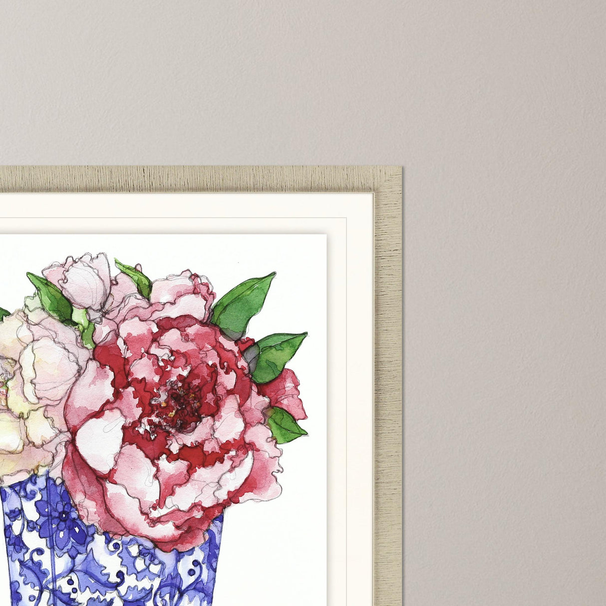 Paragon Pretty Petals IV Pink 32 X 32 X 2 Wall Art