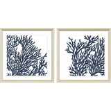 Paragon Blue Coral I S/2 Blue 32 X 32 X 2 Wall Art