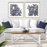 Paragon Blue Coral I S/2 Blue 32 X 32 X 2 Wall Art