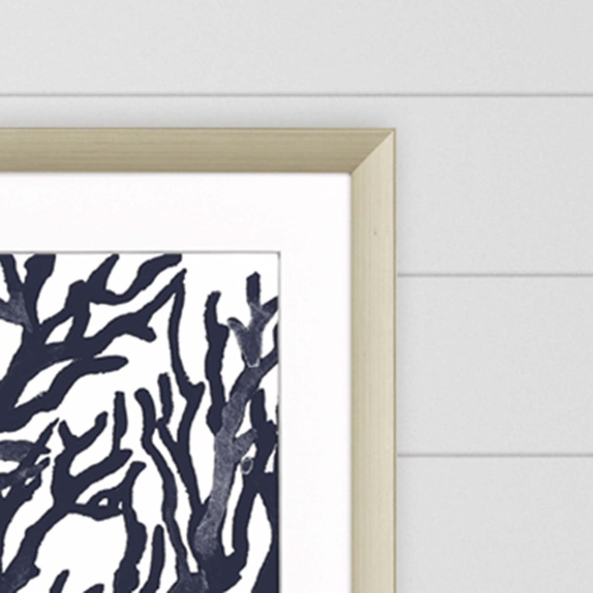 Paragon Blue Coral I S/2 Blue 32 X 32 X 2 Wall Art