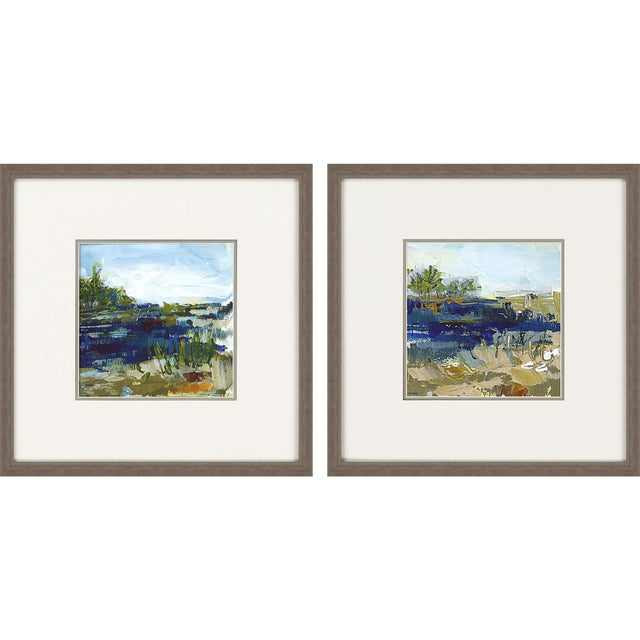Paragon Coastal Sand S/2 Blue 21 X 21 X 2 Wall Art