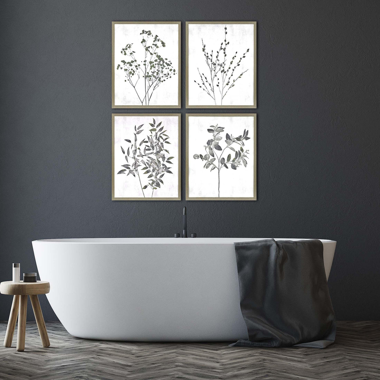 Paragon Floral Wild S/4 Neutral 21 X 17 X 1 Wall Art