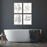 Paragon Floral Wild S/4 Neutral 21 X 17 X 1 Wall Art