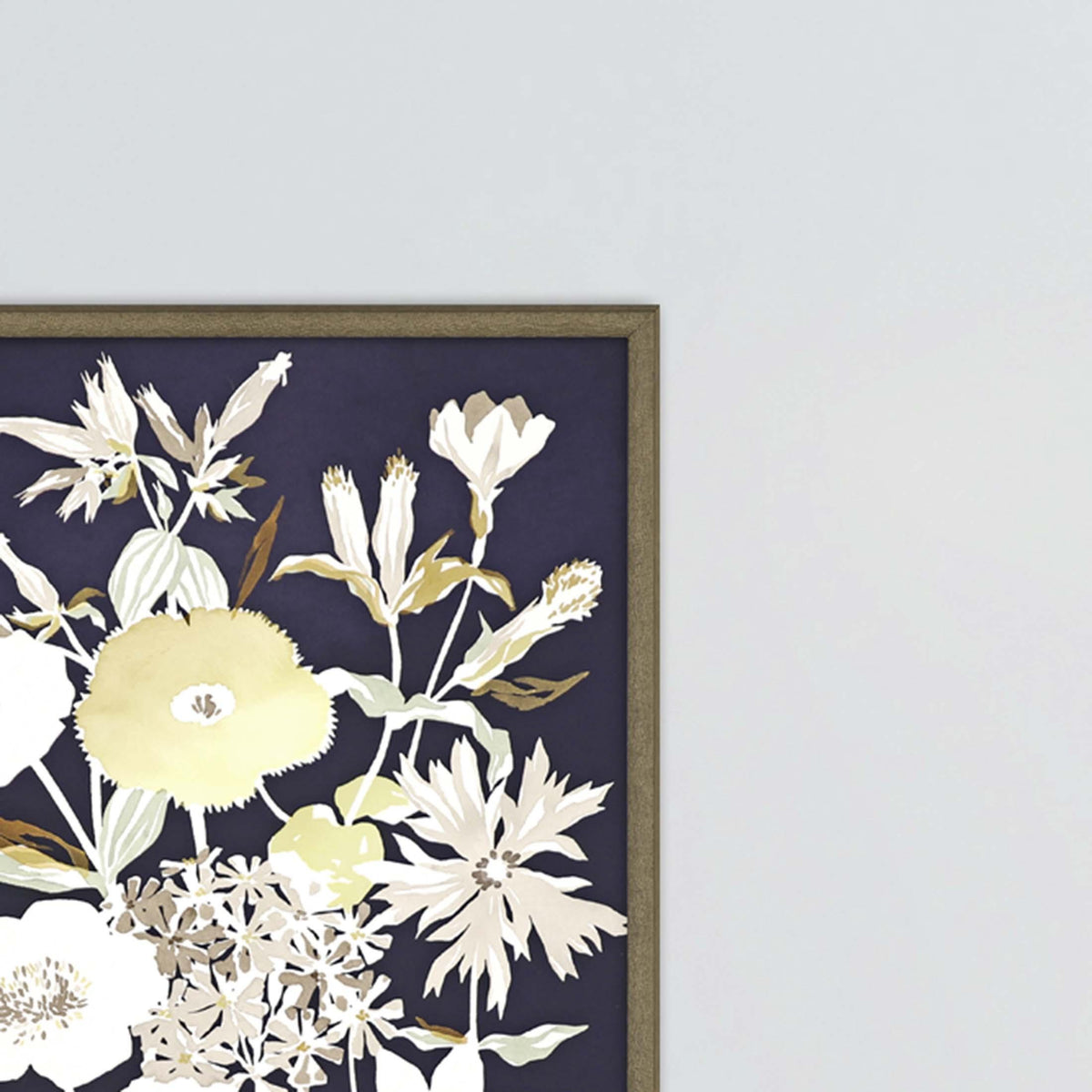 Paragon Midnight Florals S/4 Blue 17 X 13 X 2 Wall Art