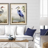Paragon Blue Heron Study Blue 43 X 34 X 3 Wall Art