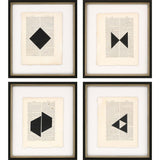 Paragon Geometrics I S/4 Black 16 X 14 X 2 Wall Art