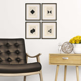 Paragon Geometrics I S/4 Black 16 X 14 X 2 Wall Art