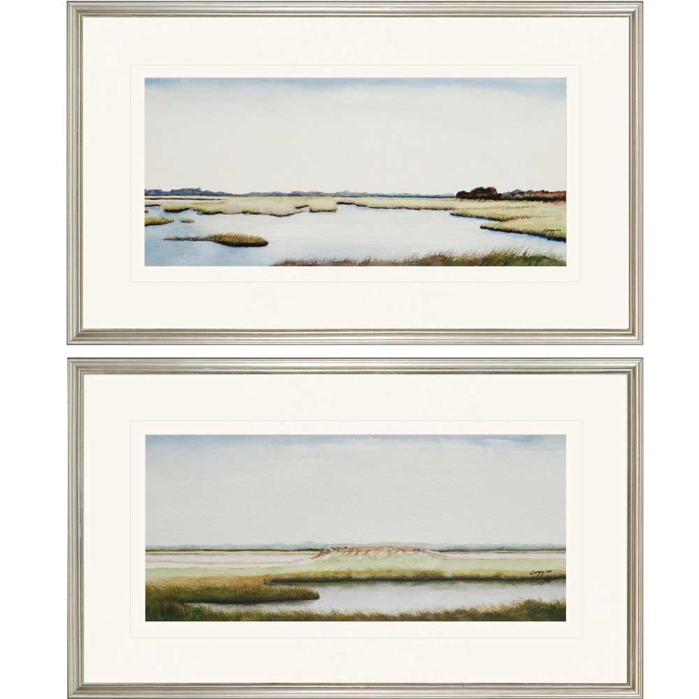 Paragon Marshlands I S/2 Blue 17 X 29 X 1 Wall Art