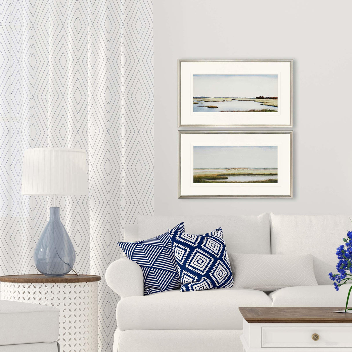 Paragon Marshlands I S/2 Blue 17 X 29 X 1 Wall Art