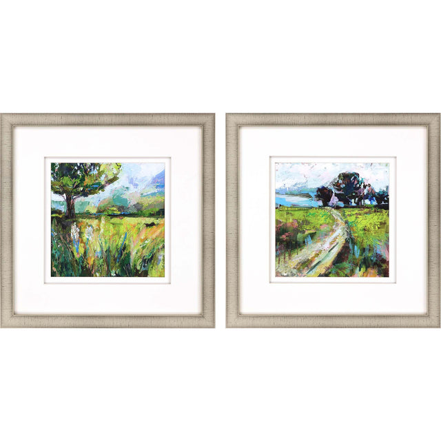 Paragon Wildflower Meadow S/2 Green 26 X 26 X 2 Wall Art