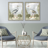 Paragon Cranes I S/2 Blue 33 X 27 X 2 Wall Art