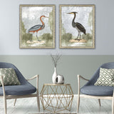 Paragon Cranes II S/2 Blue 33 X 27 X 2 Wall Art