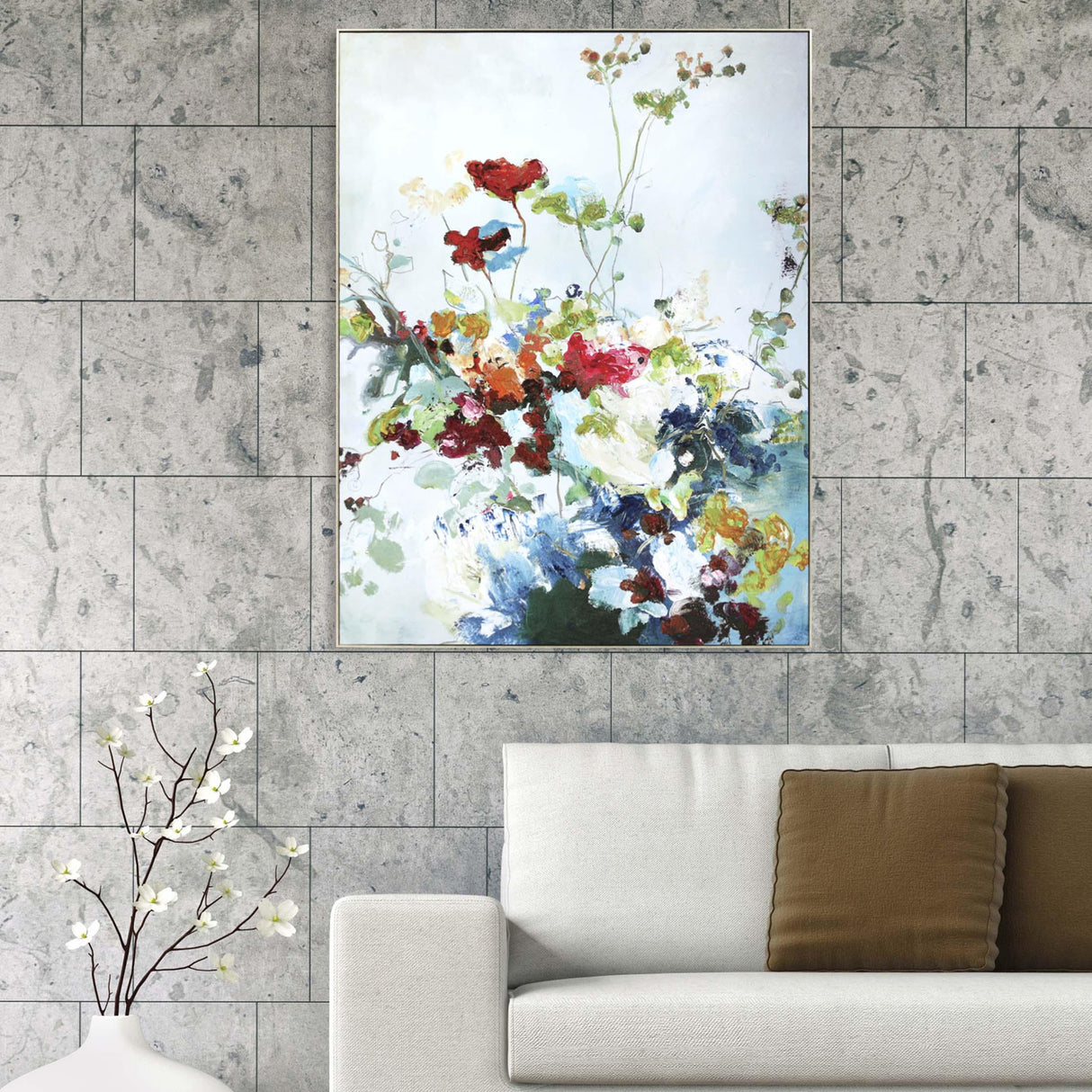 Paragon Abstract Floral Multi 49 X 37 X 3 Wall Art