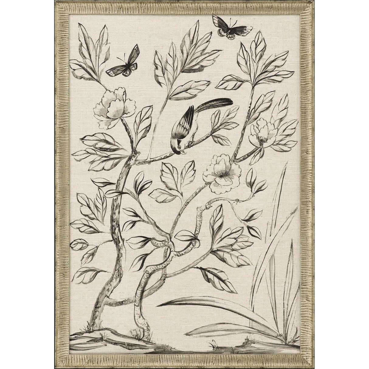 Paragon Shimmering Garden II Neutral 39 X 27 X 2 Wall Art