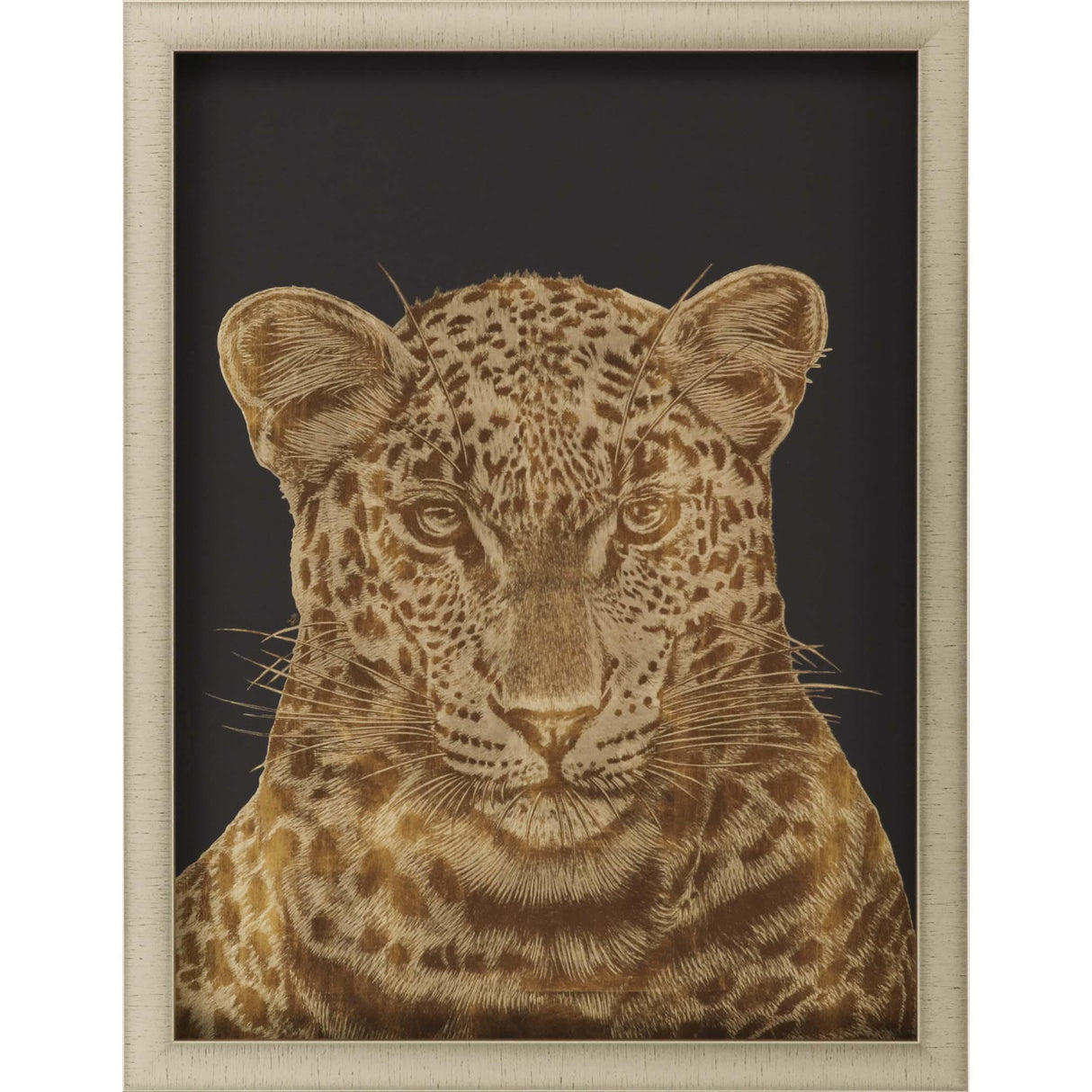 Paragon Leopard Portrait Orange 35 X 27 X 2 Wall Art