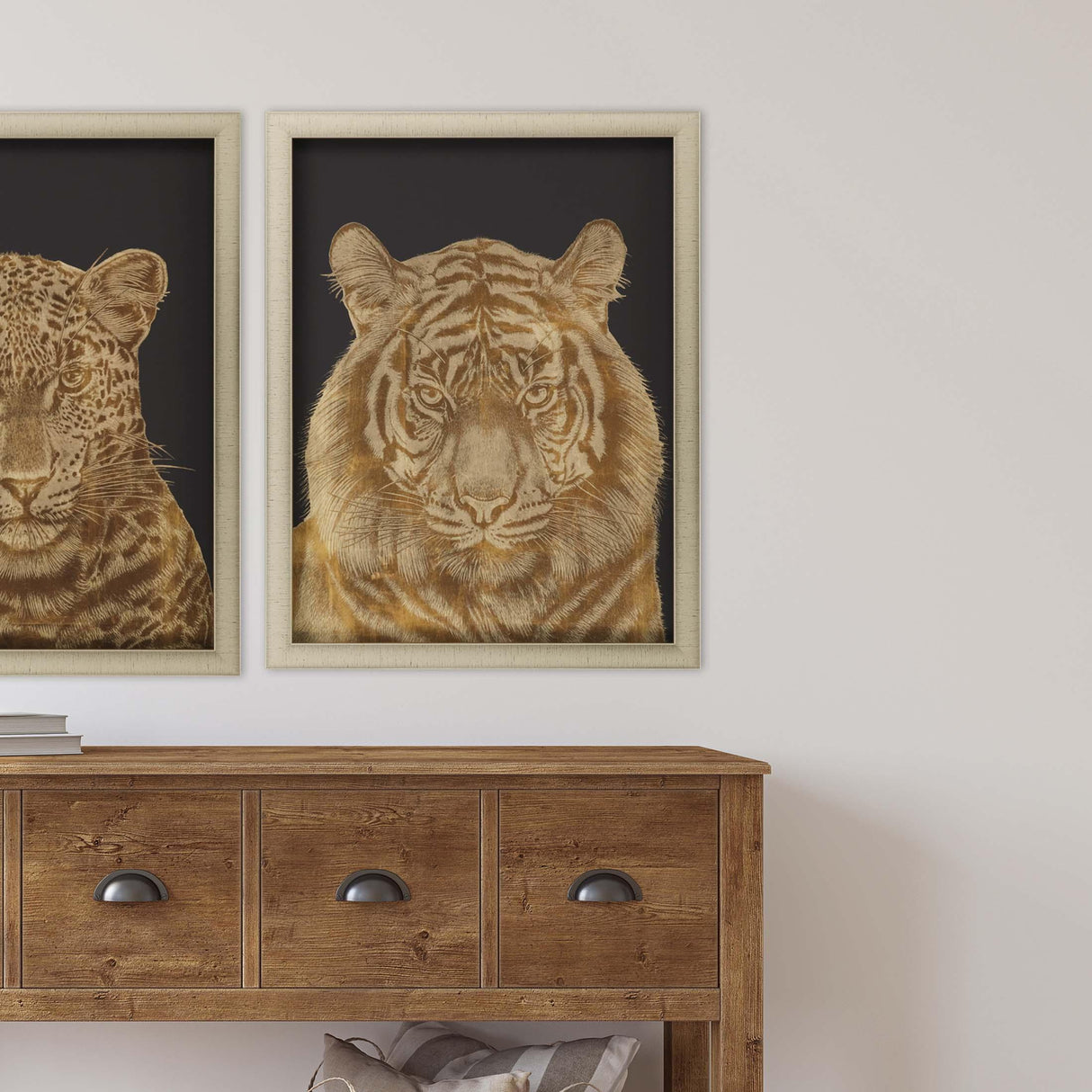 Paragon Tiger Portrait Orange 35 X 27 X 2 Wall Art