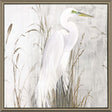Paragon Heron in the Reeds Gray 41 X 41 X 3 Wall Art