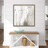 Paragon Heron in the Reeds Gray 41 X 41 X 3 Wall Art