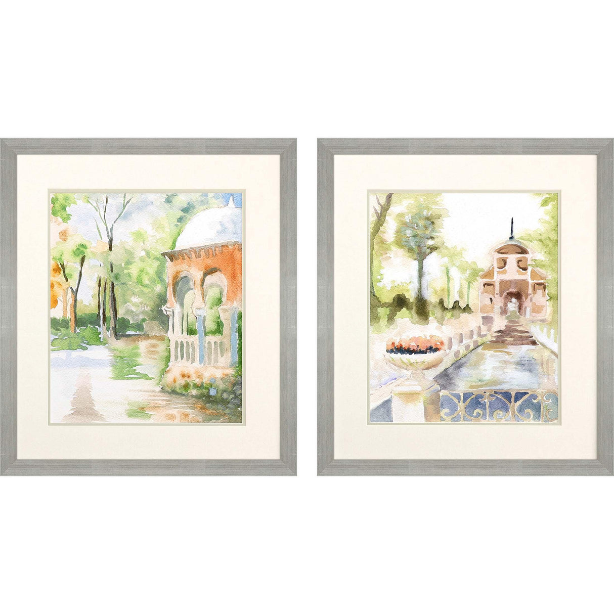 Paragon Peaceful Gardens S/2 Green 30 X 26 X 2 Wall Art