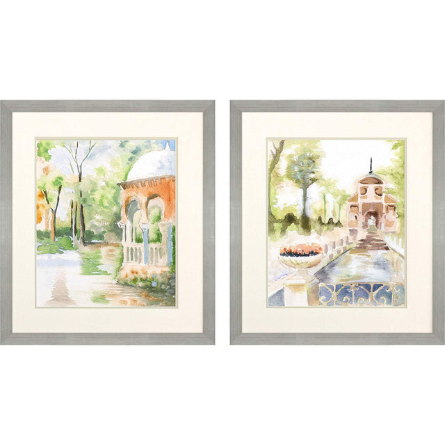Paragon Peaceful Gardens S/2 Green 30 X 26 X 2 Wall Art