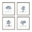 Paragon Slate Trees S/4 Blue 16 X 16 X 1 Wall Art