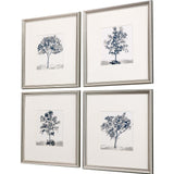Paragon Slate Trees S/4 Blue 16 X 16 X 1 Wall Art