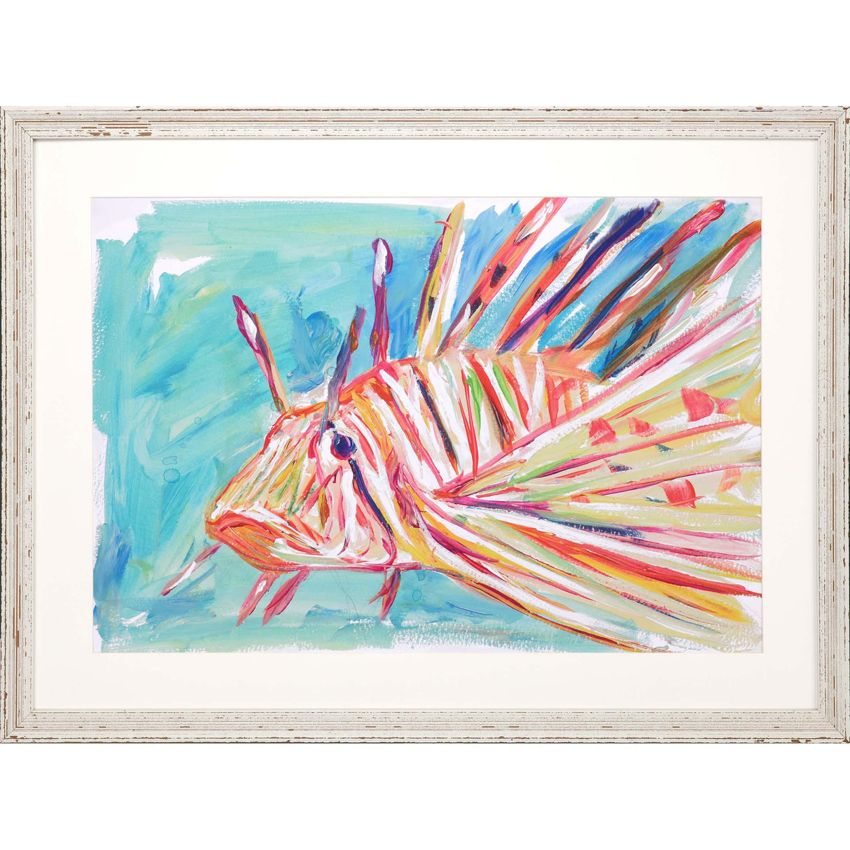 Paragon Colorful Fish Turquoise 33 X 45 X 1 Wall Art