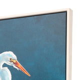 Paragon Egret in Lily Pads Blue 52 X 42 X 3 Wall Art