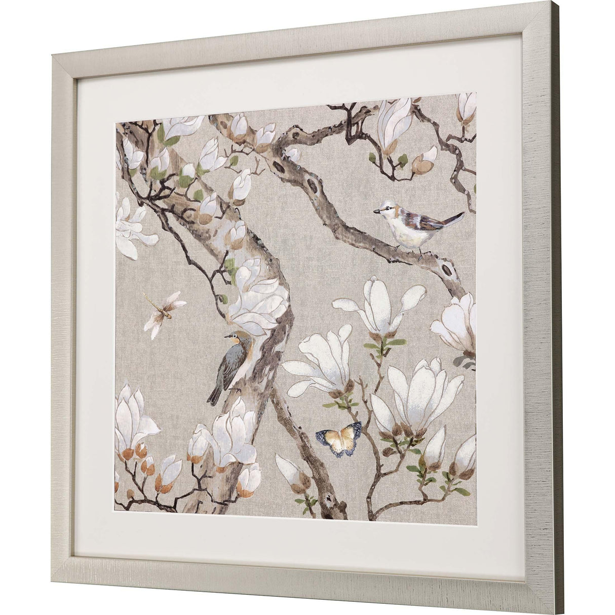 Paragon Magnolia Blossom White 33 X 33 X 2 Wall Art