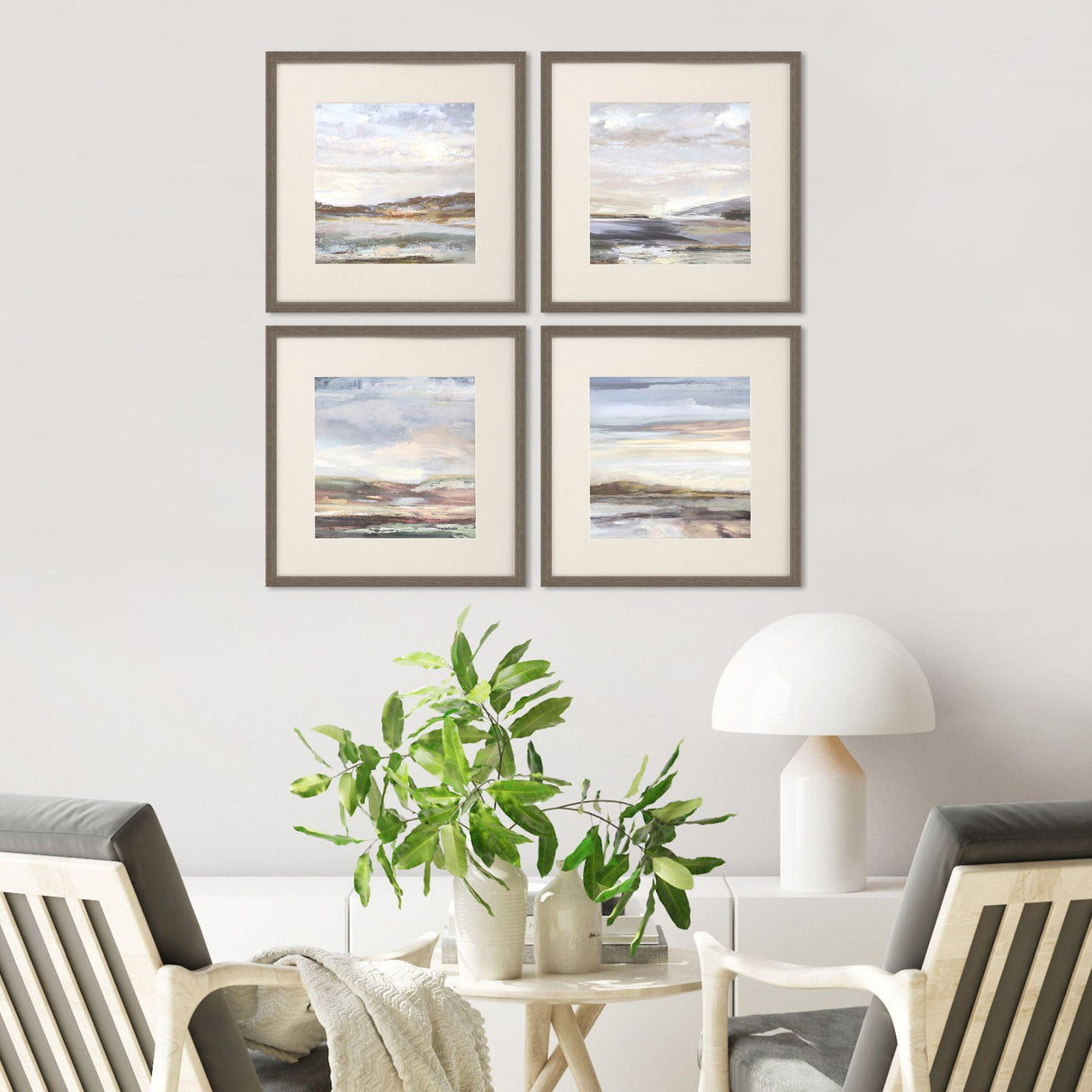 Paragon Tirwedd II S/4 Blue 20 X 20 X 2 Wall Art