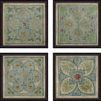 Paragon Verdigris Pattern S/4 Blue 20 X 20 X 3 Wall Art